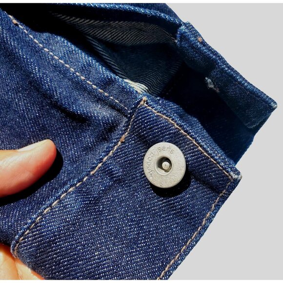 Frida Kahlo Y2K Portrait Denim Trucker Jacket Hand Painted Women L XL / Men M - Picture 10 of 16